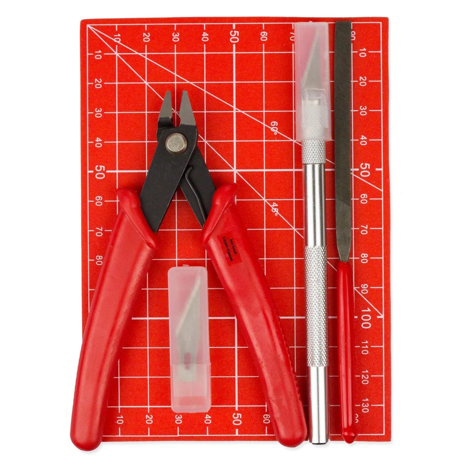 Pebaro Bastelset mit Messer Seitenschneider und Matte günstig online kaufen
