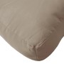 vidaXL Palettenkissen Taupe 80x80x12 cm Stoff 360499_8