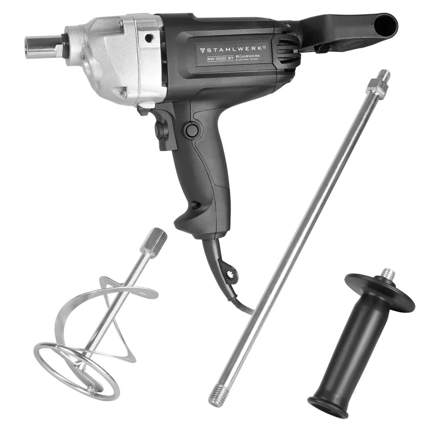 STAHLWERK Rührwerk 1000 W 550 U/min Mörtelrührer Rührgerät für Mörtel und Beton