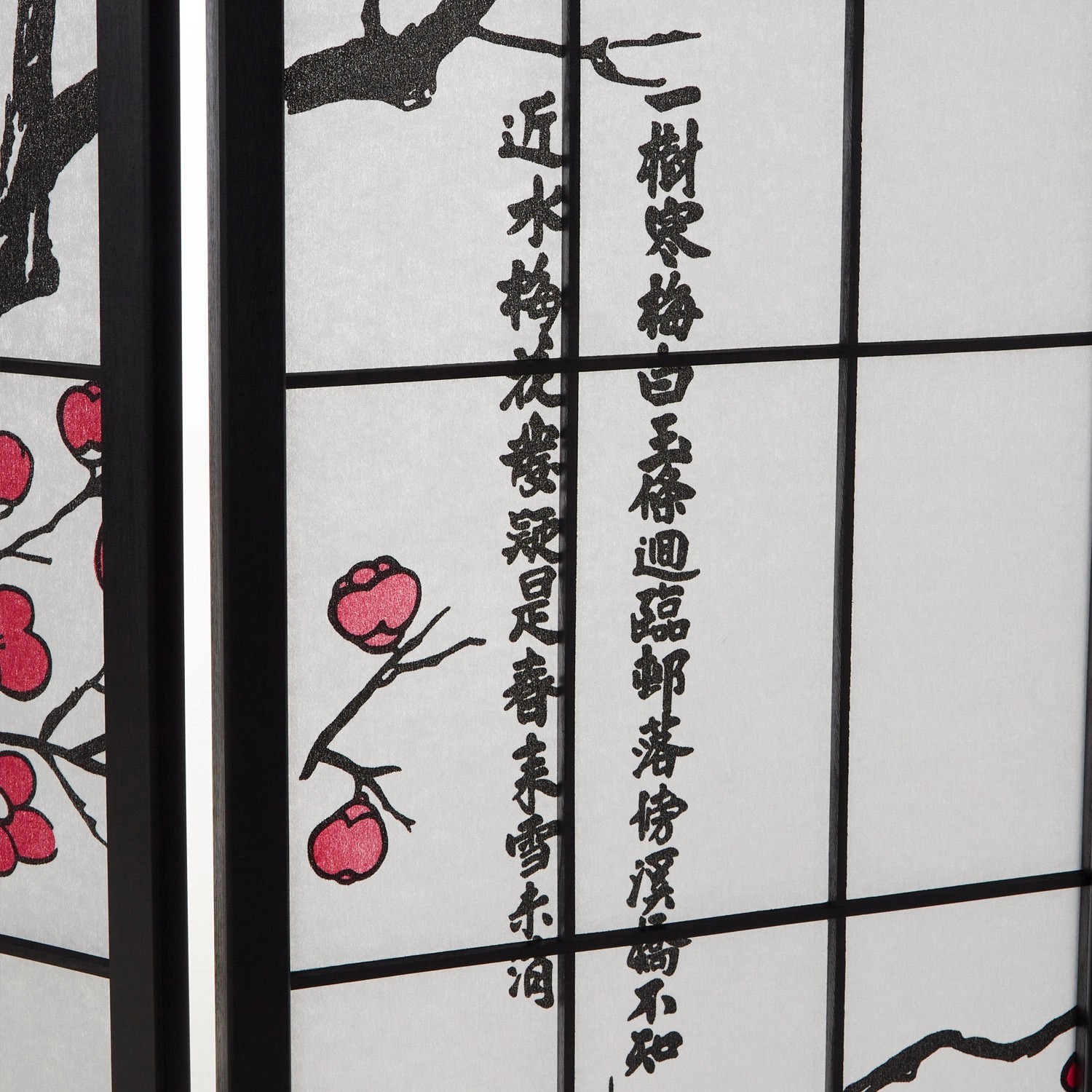 Homestyle4u 5-tlg. Paravent in Schwarz 220x179 cm 151_7