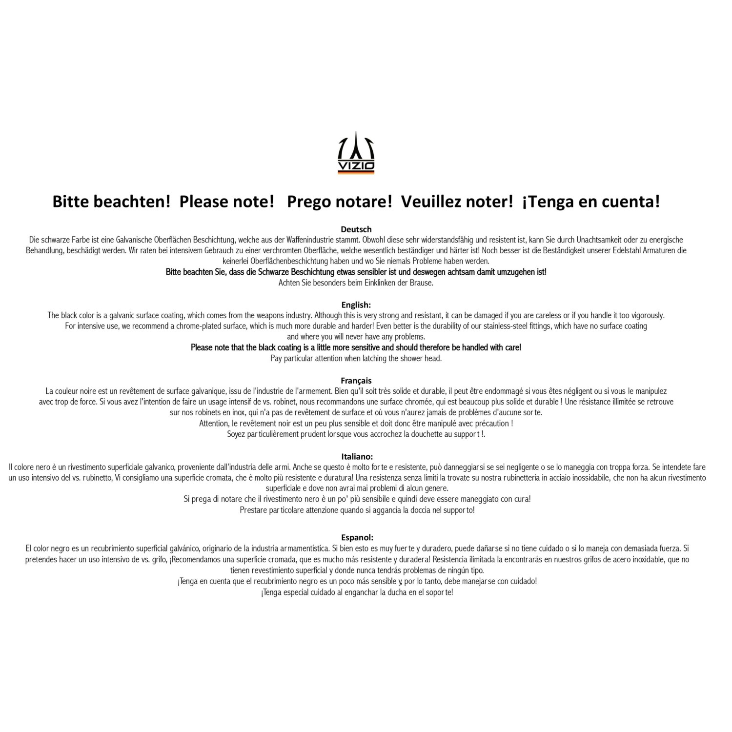 Schwarze VIZIO Küchenarmatur für Vorfenster-Montage mit Handbrause und schwenkbarem Auslauf.