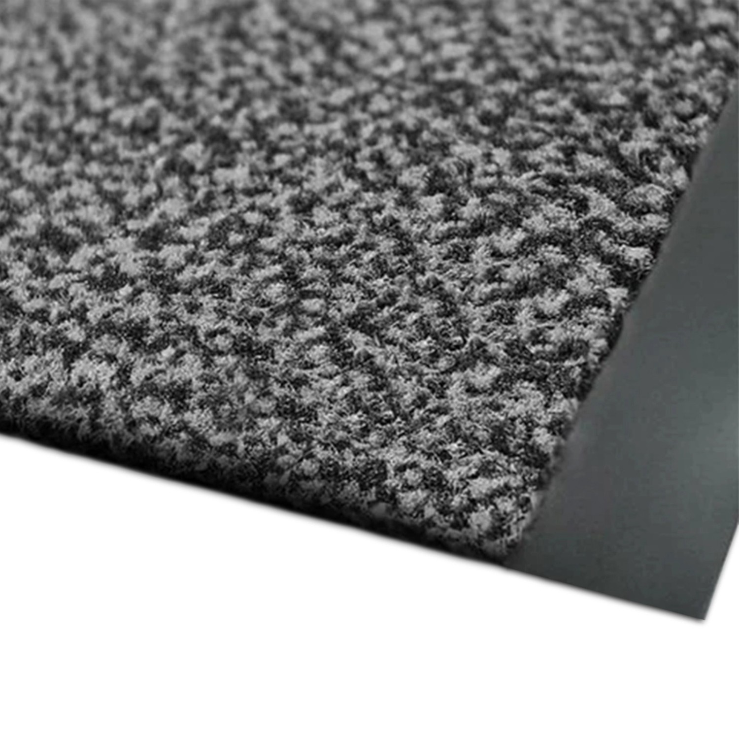 Anthrazitfarbene KARAT Schmutzfangmatte SKY, Fußmatte nach Maß, 120x100 cm, melierter Flor.