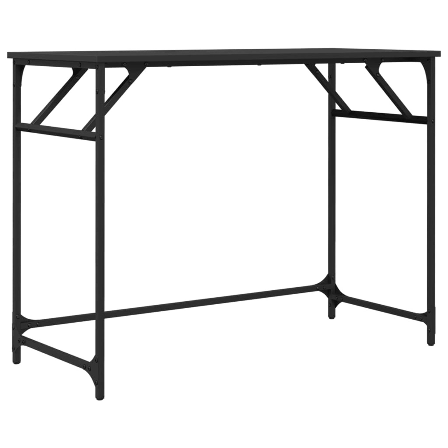 vidaXL Schreibtisch Schwarz 100x45x76 cm Holzwerkstoff und Stahl 842266 günstig online kaufen