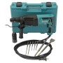 Makita Kombihammer SDS-Plus 800 W im Set mit Bohrer, Meißel und Transportkoffer.