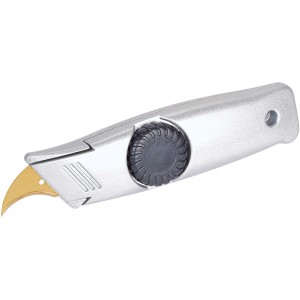 wolfcraft Multi-Klingenmesser mit Halbmondsichel-Klinge für Maurer- und Verlegearbeiten.
