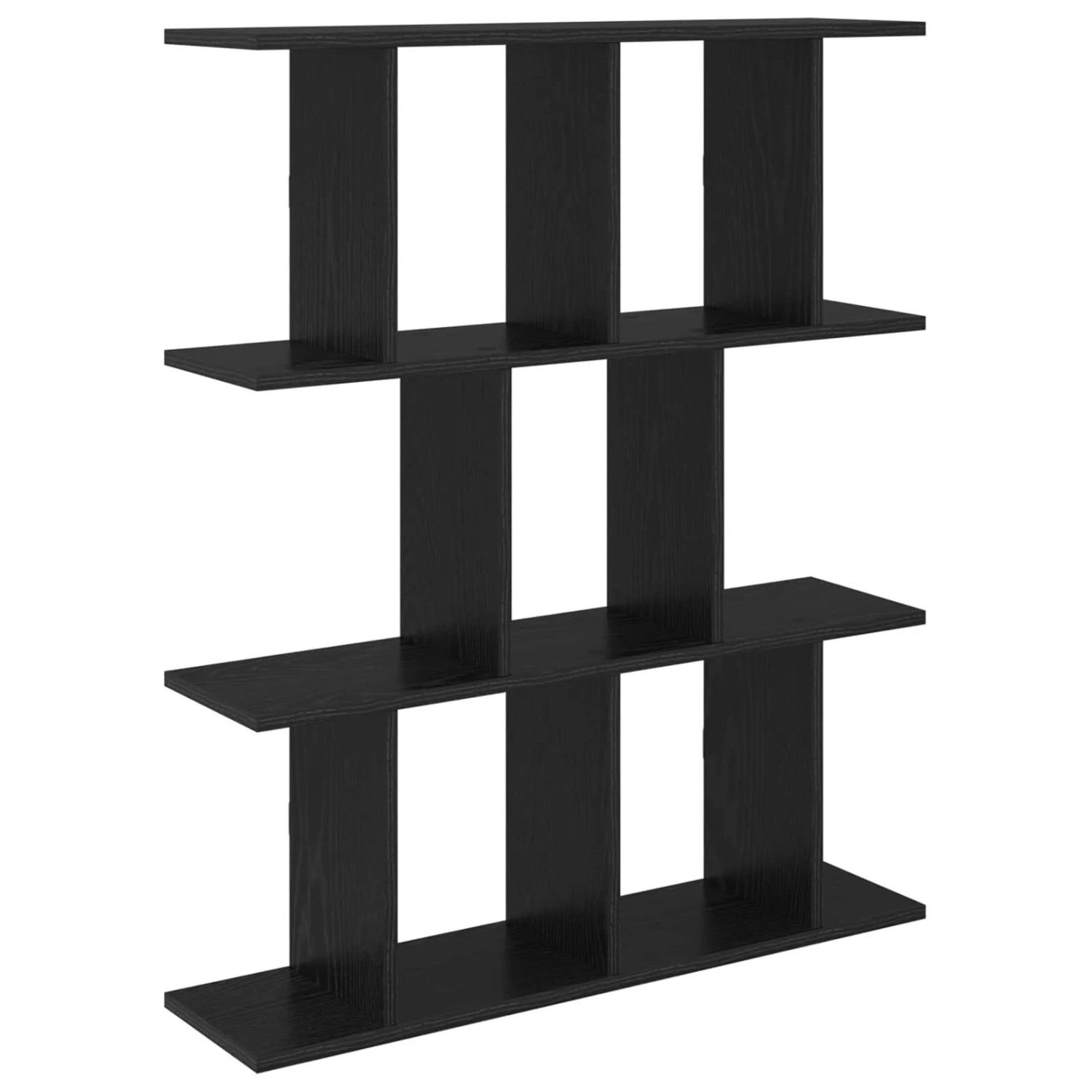 vidaXL Wandregal Schwarze Eiche 102 x 20 x 96 cm Holzwerkstoff 8012213