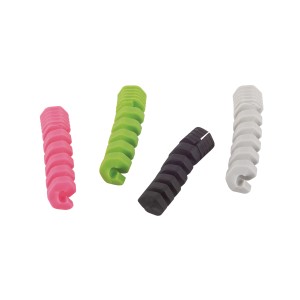 Fix-o-moll Kabelschutz, 4 bunte Kabelprotektoren (Ø 3,5 mm) zum Schutz vor Kabelbruch.