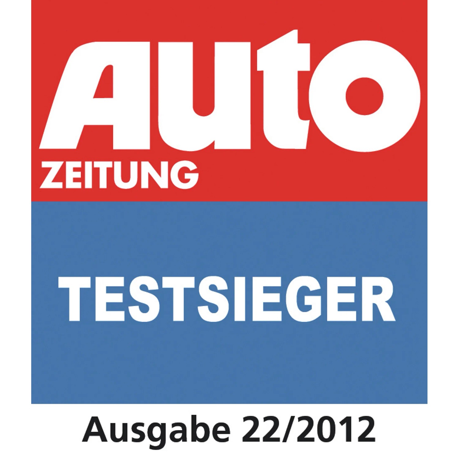 Testsiegel "Testsieger" für Dr. Wack P21S Felgenreiniger, Ausgabe 22/2012.