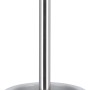 baliv WC-Bürstenhalter in Weiß-Grau mit Blumenmuster aus Keramik.
