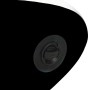 Detailaufnahme: Schwarzes, aufblasbares SUP-Board (vidaXL) mit Ventil.