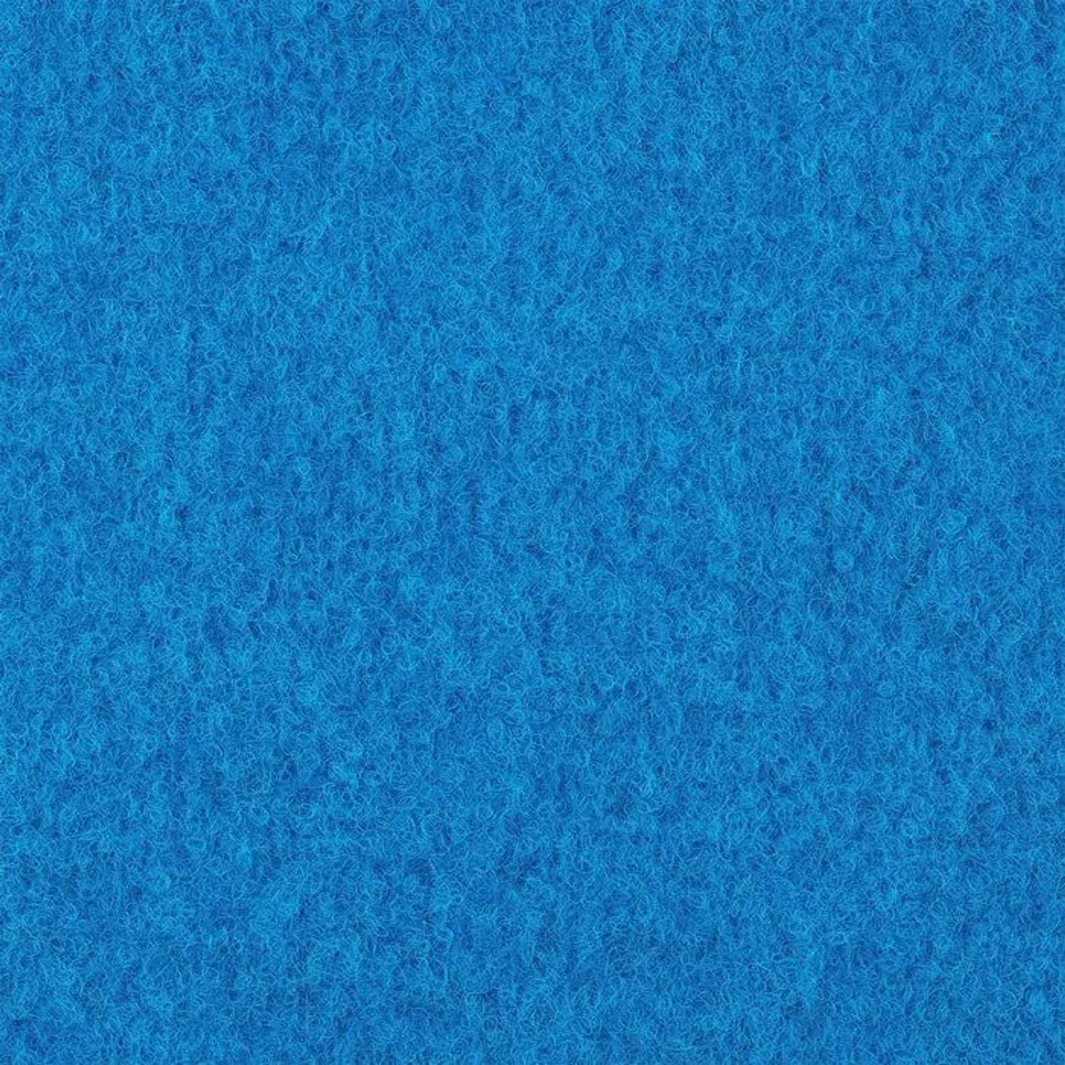 Blauer Kunstrasen-Teppich, Detailaufnahme der Textur.