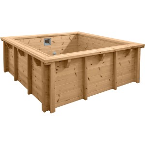 Holzpool Set Java, Ø 2,10 m, H 0,78 m, aus nordischer Kiefer, mit Zubehör.