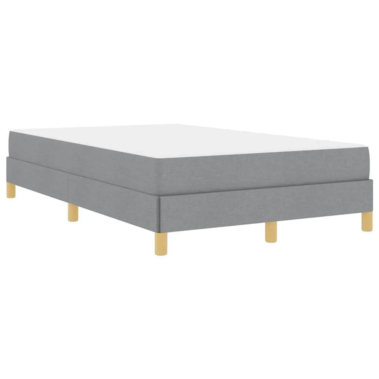 vidaXL Boxspringbett Hellgrau 120 x 200 cm Stoff 3398556 günstig online kaufen