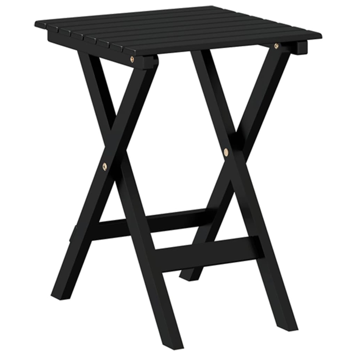 vidaXL Beistelltisch Klappbar Schwarz Massivholz Pappel 4008871