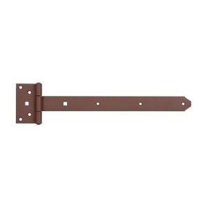 Alberts Duravis Kreuzgehänge, rostbraun, duplexbeschichtet, für leichte Türen und Kistendeckel.