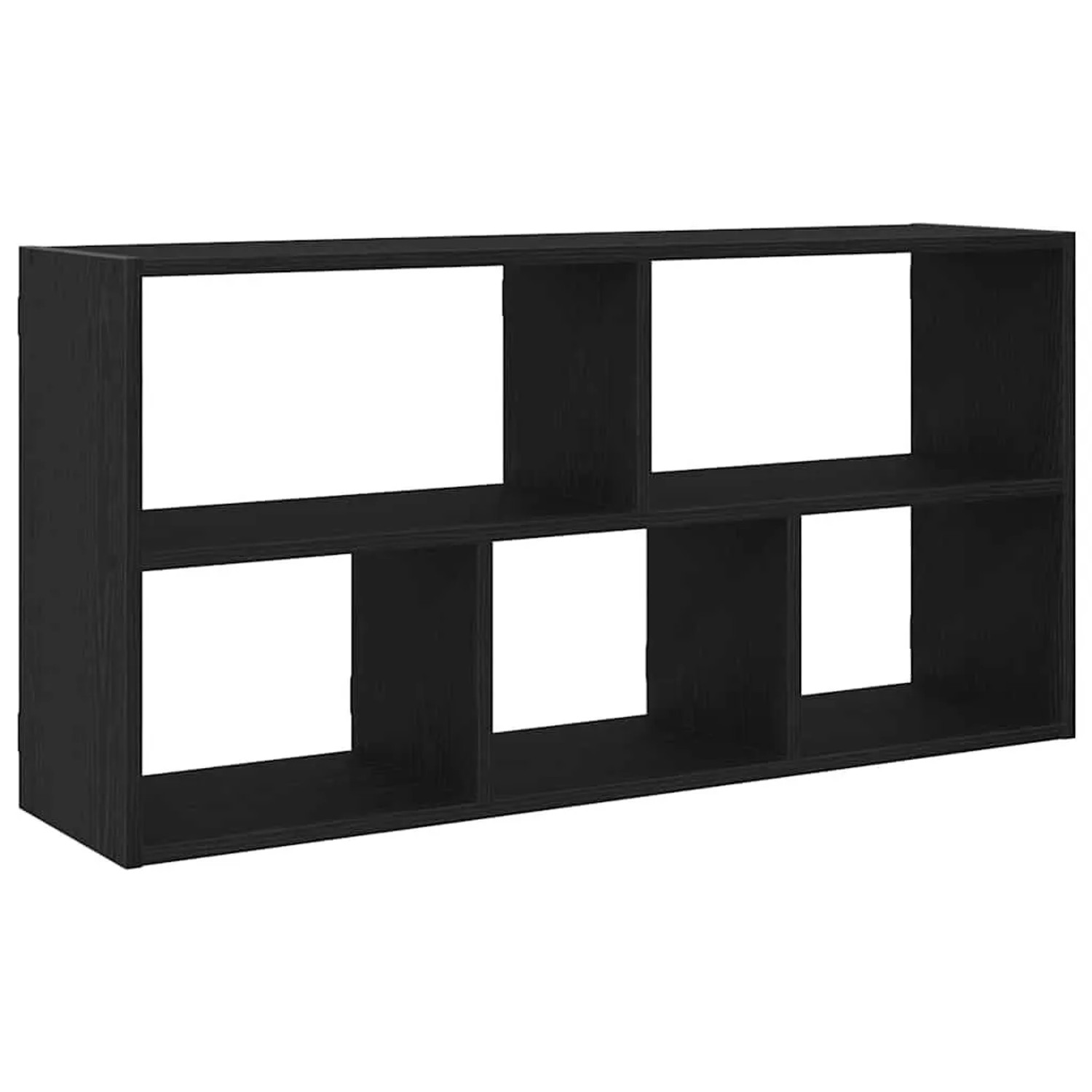 vidaXL Wandregal Schwarz Eichen-Optik 100x25x50 cm Holzwerkstoff 868070