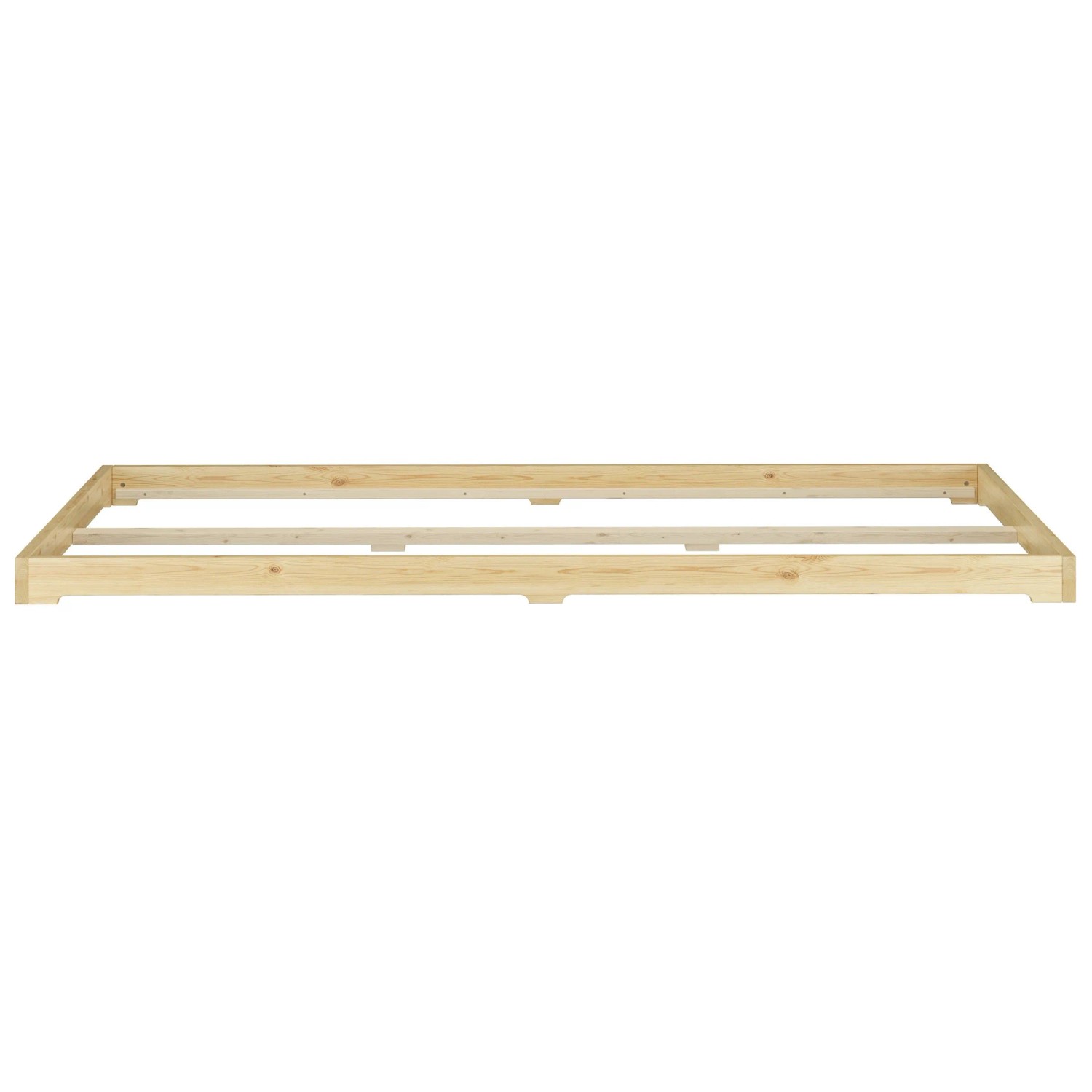 Erst-Holz Futonbett Massivholz Extra Niedrig Kiefer Massivholz 140 x 200 cm Modell 47 ohne Zubehör_9
