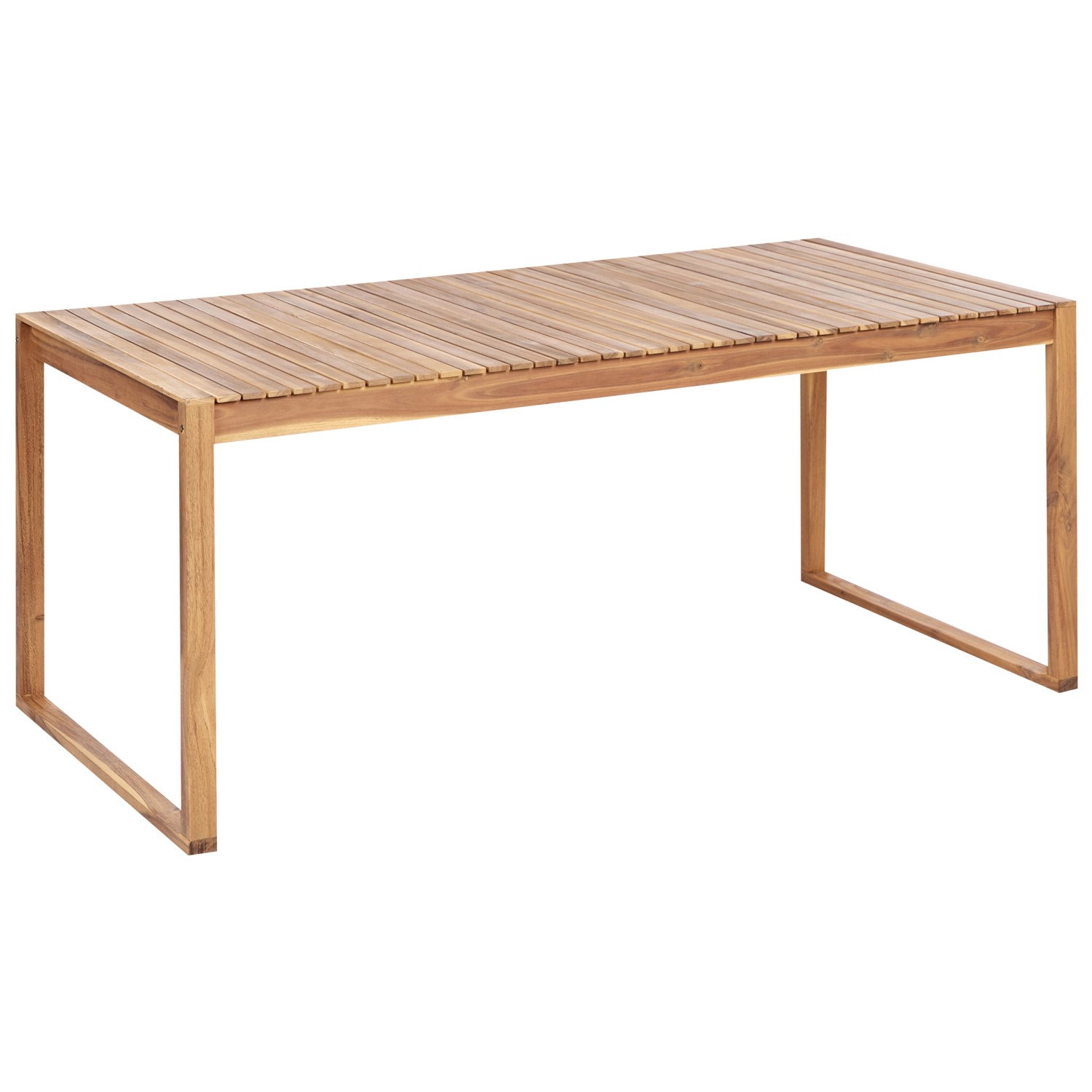 Beliani Gartentisch SASSARI II Heller Holzfarbton 180x90x75 günstig online kaufen