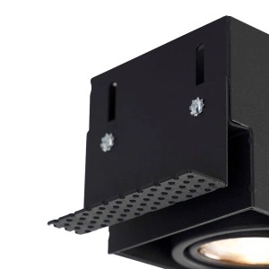 Schwarzer QAZQA Einbaustrahler Oneon 3, dreh- und kippbar, für Lampen & Leuchten.