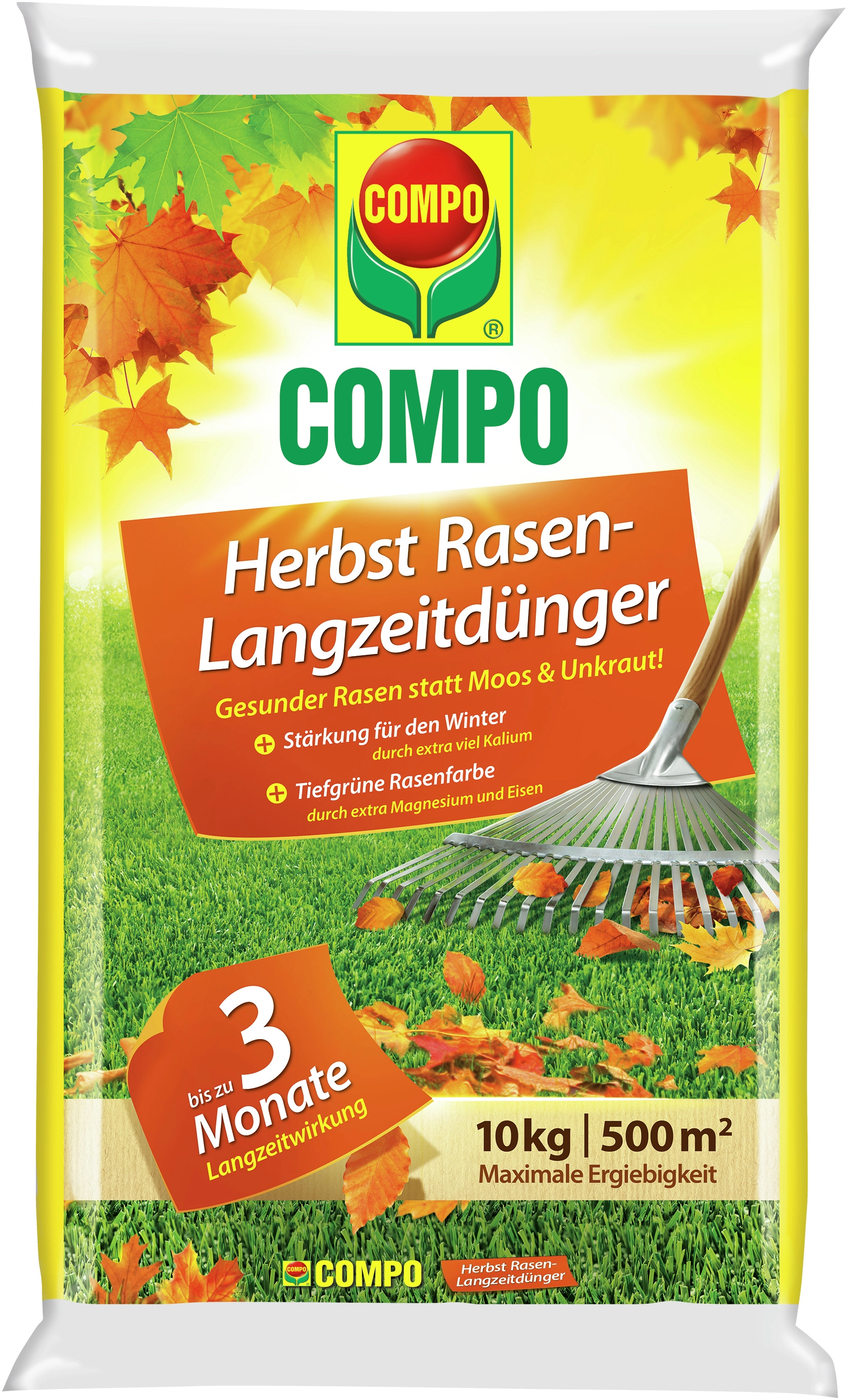 Compo Herbst Rasendünger Langzeitwirkung 10 kg kaufen bei OBI