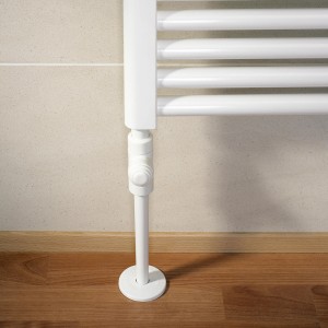 Schulte Multifix Rohrverkleidung 3er-Pack, weiß, Länge 100cm, zur Heizungsrohr-Installation.