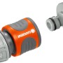 Gardena Pumpen-Anschlusssatz für 13 mm Schläuche, bestehend aus Hahn- und Schlauchstück.