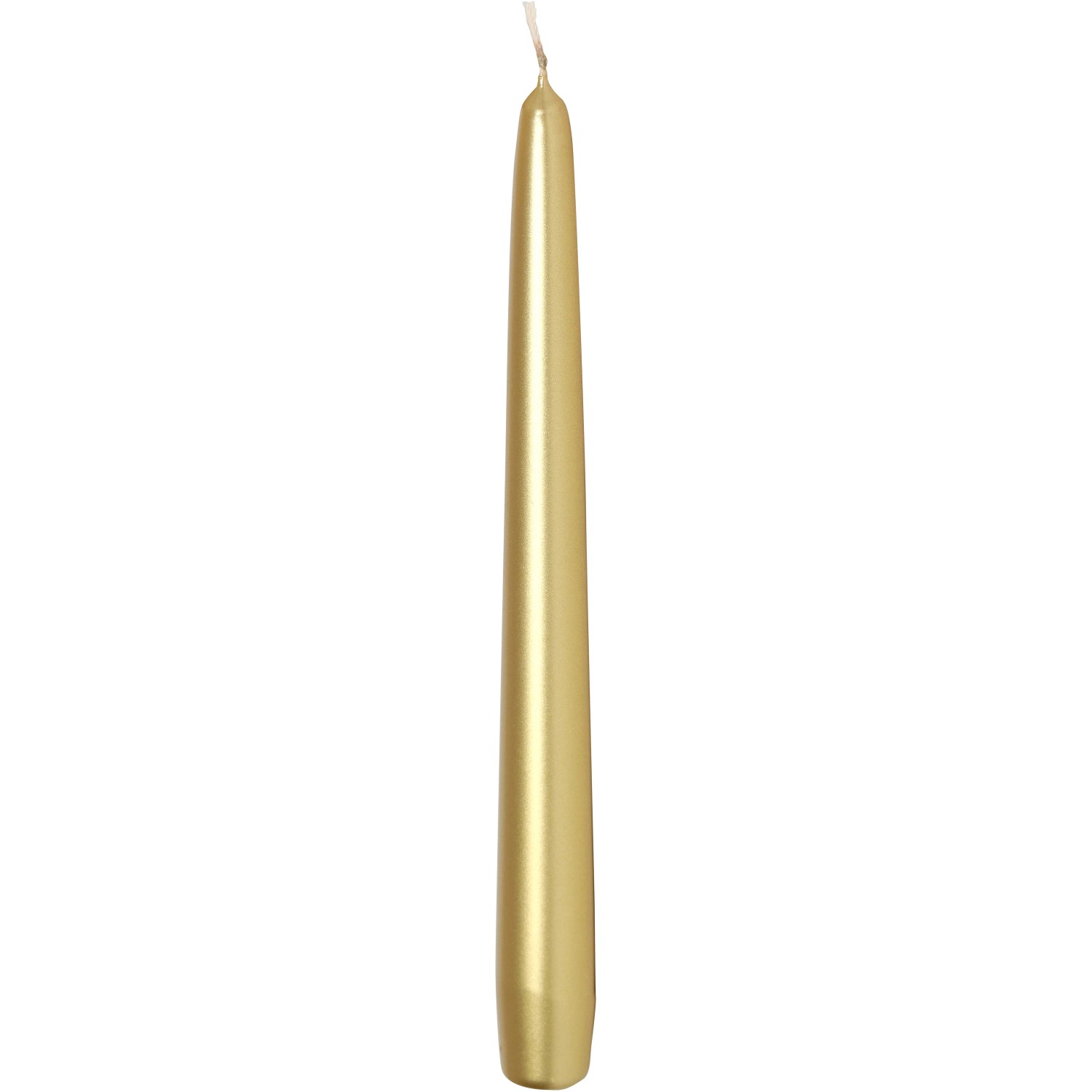 Spitzkerze getaucht Gold 24 cm