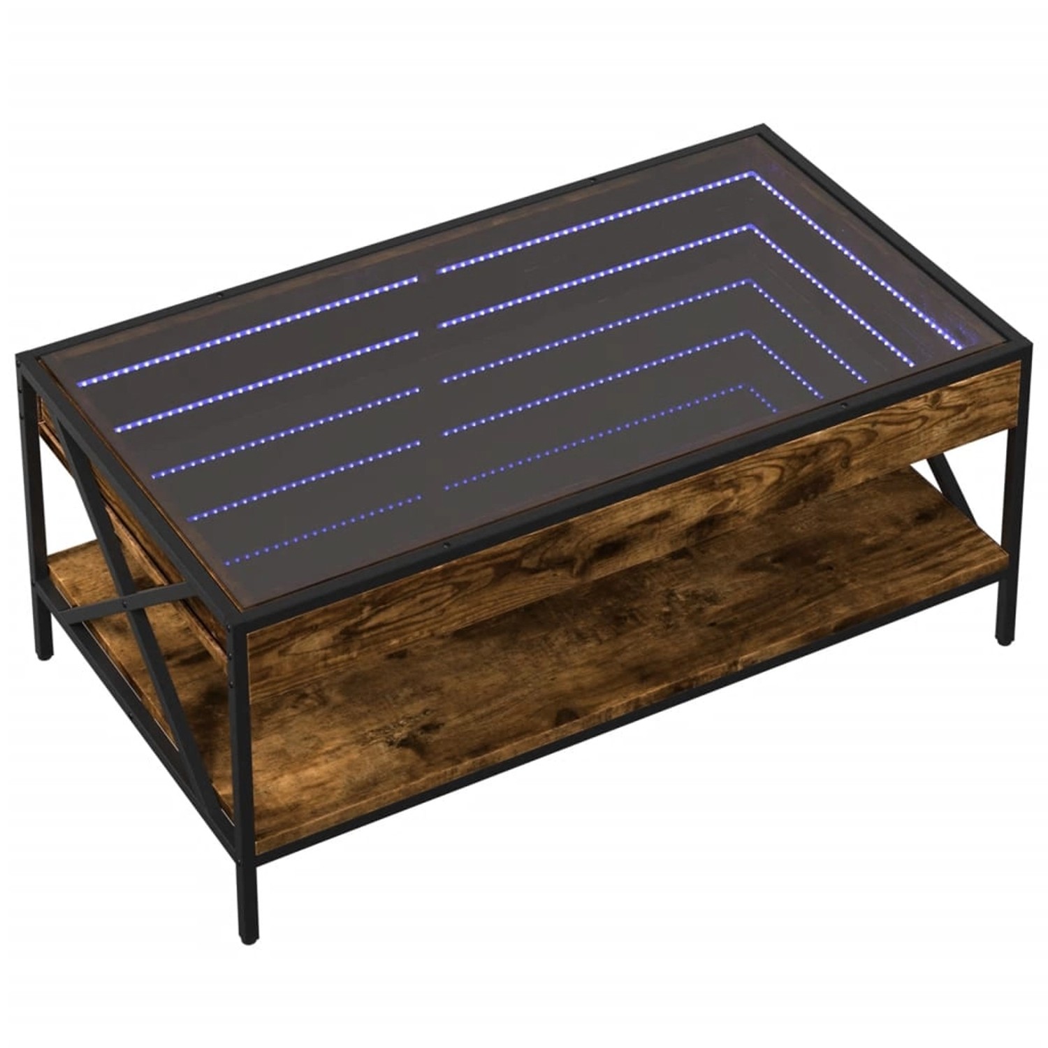 vidaXL Couchtisch mit Infinity-LED Räuchereiche 90x50x38 cm 847709 günstig online kaufen