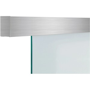 Novadoors Schiebetürsystem Nova STS 404 Edelstahloptik 200 cm für Glastüren mit