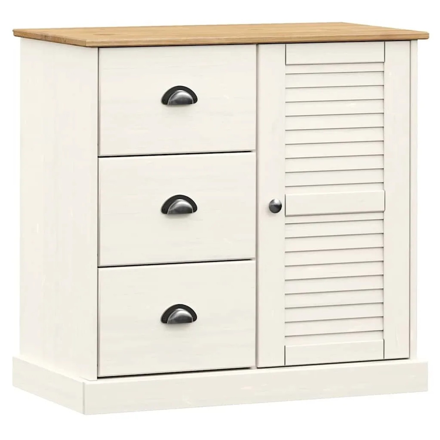 vidaXL Sideboard mit Schubladen VIGO 78x40x75 cm Massivholz Kiefer 353200