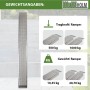 TRUTZHOLM Auffahrrampe aus Aluminium, 250 cm, mit rutschhemmender Oberfläche. Traglast 500 kg, Gewicht 10,35 kg. Für Autoanhänger.