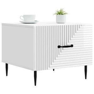 vidaXL Couchtisch Hochglanz Weiß 49 x 50 x 40 cm Holzwerkstoff 894969