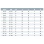 Technische Tabelle mit Abmessungen und Spezifikationen für Cepex PP-PE Verschraubungen, inkl. 32x3/4 AG.