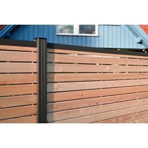 GartenLand Rhombus Steckzaun Set Göteburg ca. 180 x 87 cm Holz Europäische Lärche PEFC Sichtschutz Zaun Ohne Pfosten Ohne Abschlussleiste