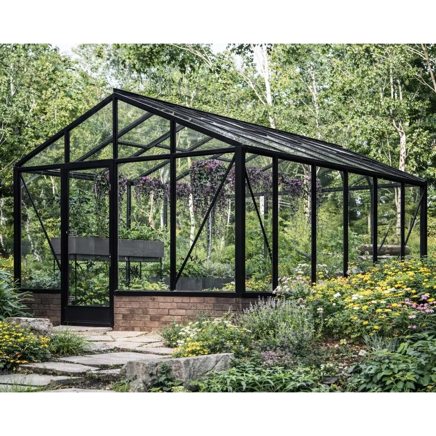 Bloomcabin Premium-Qualität Gewächshaus für die Wandbasis GHWM13