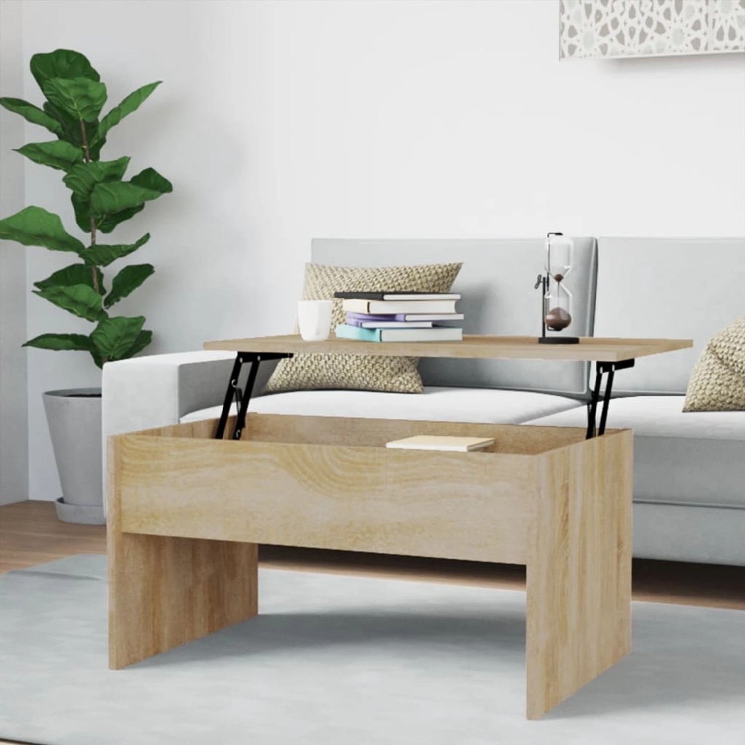 vidaXL Couchtisch Sonoma-Eiche 80x50,5x41,5 cm Holzwerkstoff günstig online kaufen