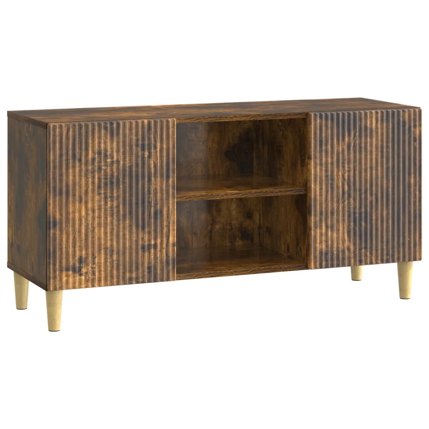 vidaXL TV-Schränk Geräucherte Eiche 102 x 34,5 x 50 cm Holzwerkstoff 894700