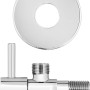 baliv Eckventil EV-3410 Chrom mit Rosette, zur Installation von Armaturen.