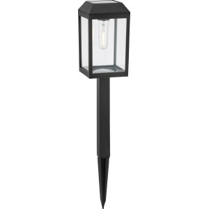 Solar-LED-Leuchte Pandino Schwarz Warmweiß 50 cm x 10 cm x 10 cm