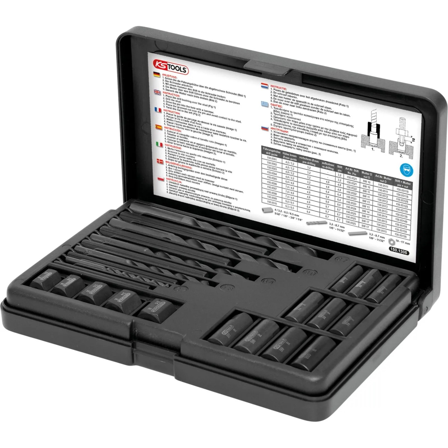 KS TOOLS Gewindeausdreh Satz 25Tlg  150 1305