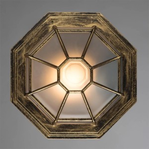 ARTE LAMP LED Deckenleuchte mit Metallfassung und weißem Lampenschirm für stimmungsvolle Beleuchtung.