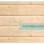 Detailansicht der naturbelassenen Holzfassade des Karibu Gartenhauses Skanderborg.