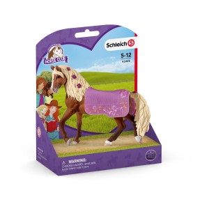 Schleich Horse Club Paso Fino Hengst Pferdeshow Spielzeugfigur mit Decke.