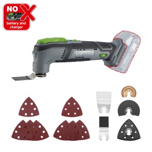 LUX Akku-Multi-Tool A-MFW-20 Solo mit Zubehör (ohne Akku/Ladegerät).