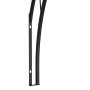 Relaxdays Rosenbogen Metall Schwarz mit Erdankern 245 cm x 130 cm x 36 cm_5