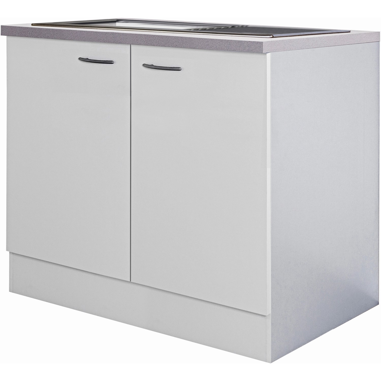 Flex-Well Classic Spülenunterschrank Wito 100 cm Weiß