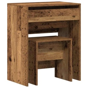 vidaXL Schminktisch mit Speicher Altholz 60 x 40 x 75 cm Holzwerkstoff 868870