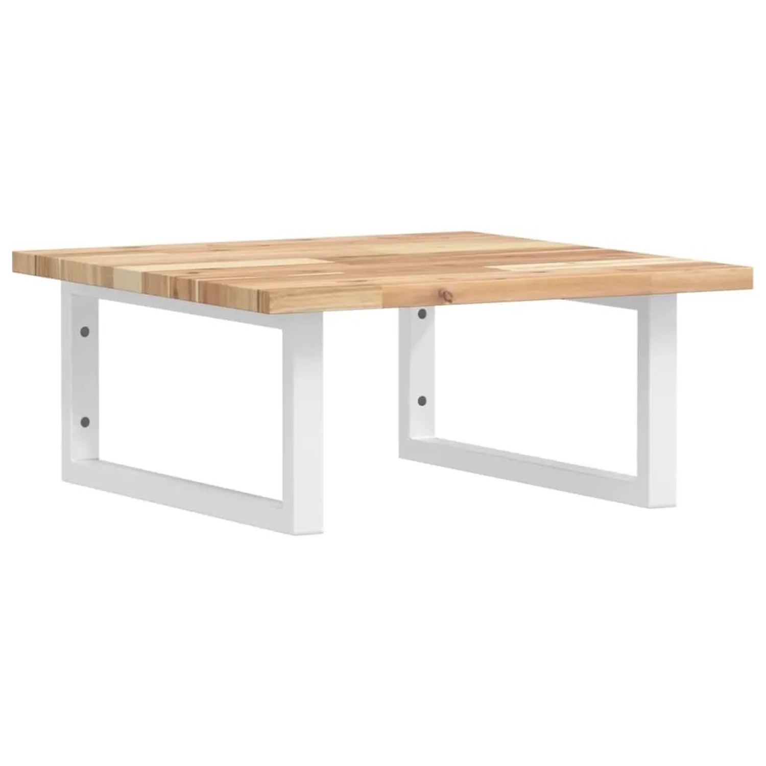 vidaXL Waschbeckenregal Wandmontage Stahl und Akazienholz 3302760