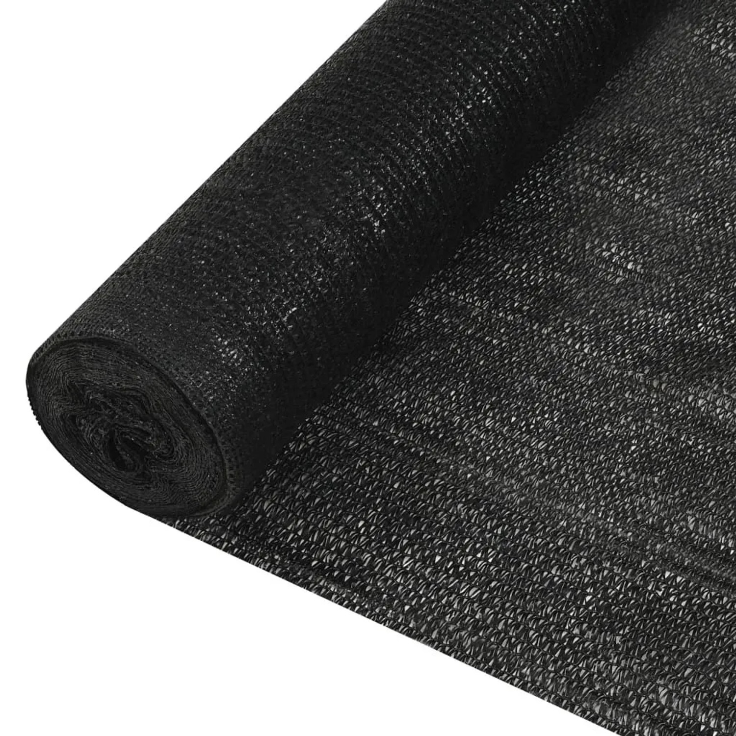 vidaXL Zaunblende Schwarz 1,8x25 m HDPE 195 g/m² 149363