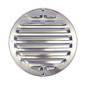 Rundes Häusler Lüftungsgitter LG 50405 aus Aluminium F1, Ø 185 mm, für Zuluft und Abluft.